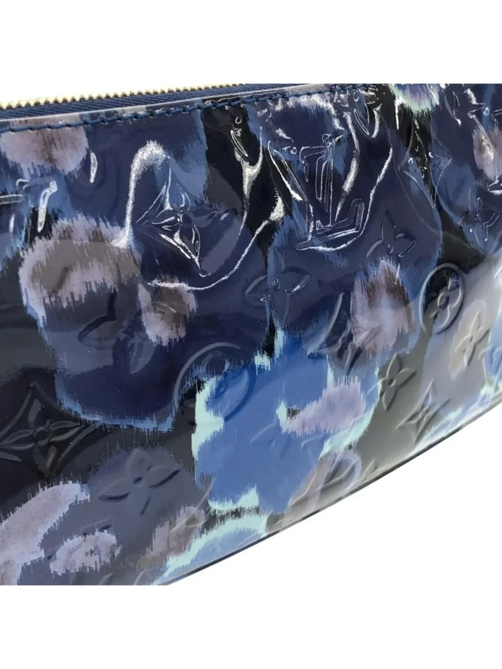 Louis Vuitton Monogram Vernis Flower Icat Pochette Soir Pouch